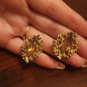 SWANK Gold-Toned Vintage Earrings